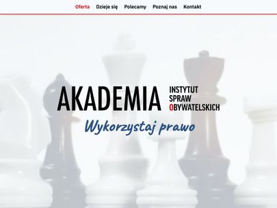 Screenshot of https://akademia.instytutsprawobywatelskich.pl/