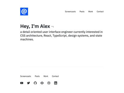 Screenshot of https://alexcarpenter.me/