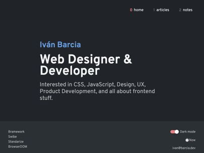 Screenshot of https://www.barcia.dev/