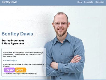 Screenshot of https://bentleydavis.com/