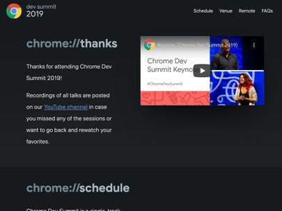 Screenshot of https://developer.chrome.com/devsummit/