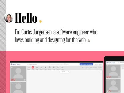 Screenshot of https://curtisjurgensen.com/