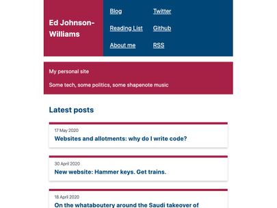 Screenshot of https://edjohnsonwilliams.co.uk