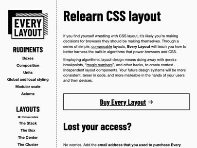 Screenshot of https://every-layout.dev/