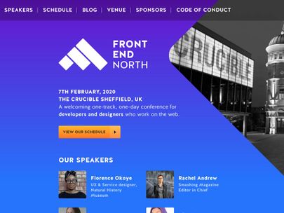 Screenshot of https://frontendnorth.com/