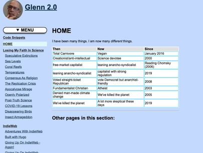 Screenshot of https://glenn.thedixons.net/