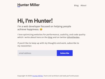 Screenshot of https://hmiller.dev