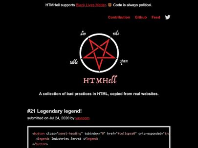 Screenshot of https://www.htmhell.dev/