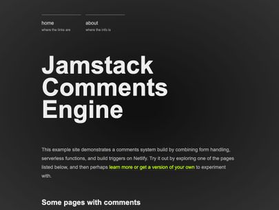 Screenshot of https://jamstack-comments.netlify.app/