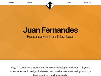 Screenshot of https://www.juanfernandes.uk/