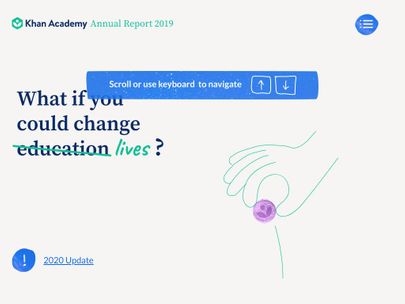 Screenshot of https://khanacademyannualreport.org/