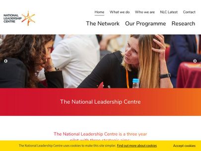 Screenshot of https://www.nationalleadership.gov.uk