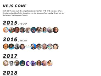 Screenshot of https://nejsconf.com/