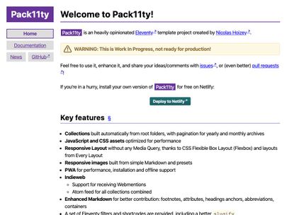 Screenshot of https://pack11ty.dev/