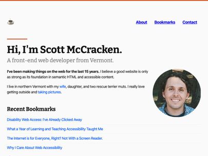 Screenshot of https://scottmccracken.net/