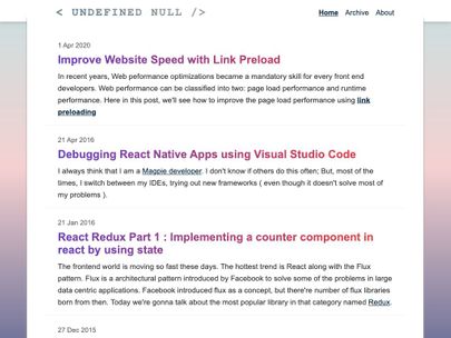 Screenshot of https://www.undefinednull.com/